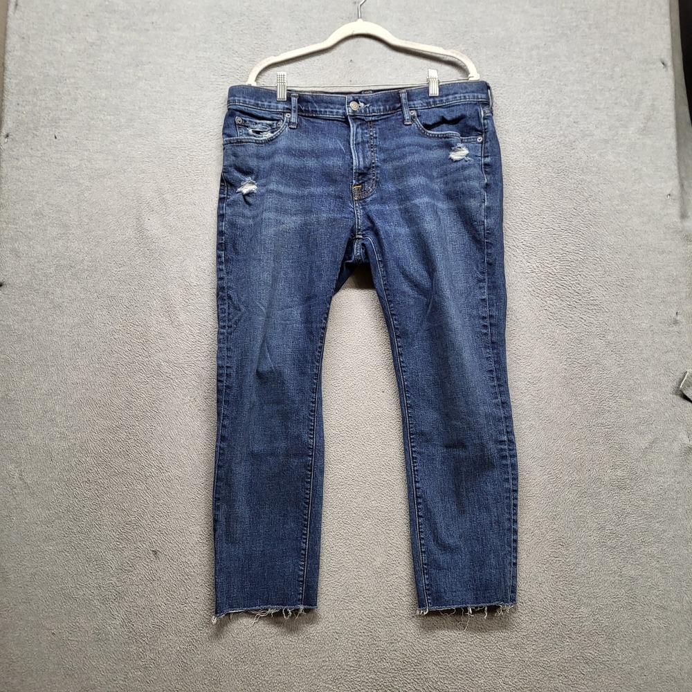 Abercrombie & Fitch Women Jeans 36X32 Denim Felix Super Skinny Distressed READ